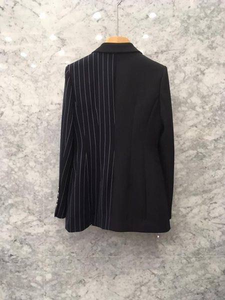 breasted asymmetric stripe single suit jacket women suits blazer office lady mujer blaser feminino1, White;black
breasted asymmetric stripe single suit jacket women suits blazer office lady mujer blaser feminino1, White;black