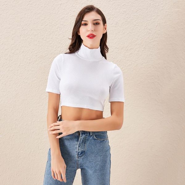 thin knitted t shirt summer woman short sleeve tees casual t-shirt female stretchy tshirt turtleneck women slim knit tee1, White
thin knitted t shirt summer woman short sleeve tees casual t-shirt female stretchy tshirt turtleneck women slim knit tee1, White