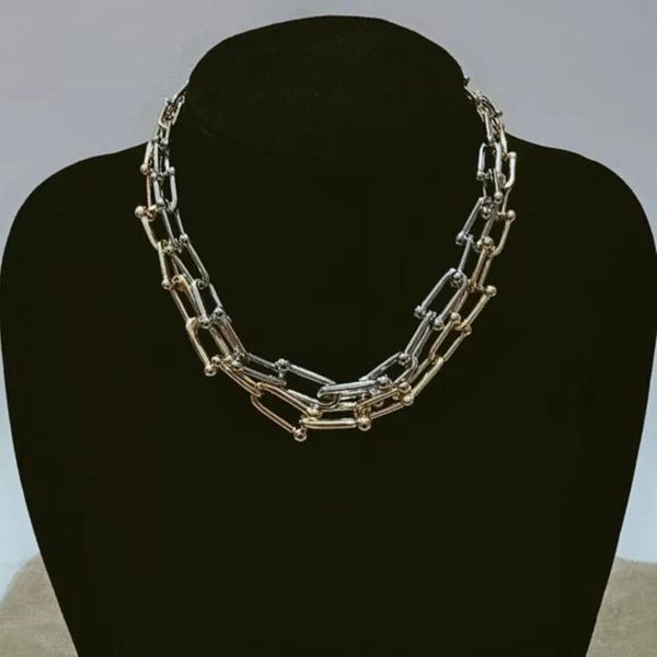 new gradient u-shape chain necklaces for women valentine original sterling jewelry, Silver
new gradient u-shape chain necklaces for women valentine original sterling jewelry, Silver