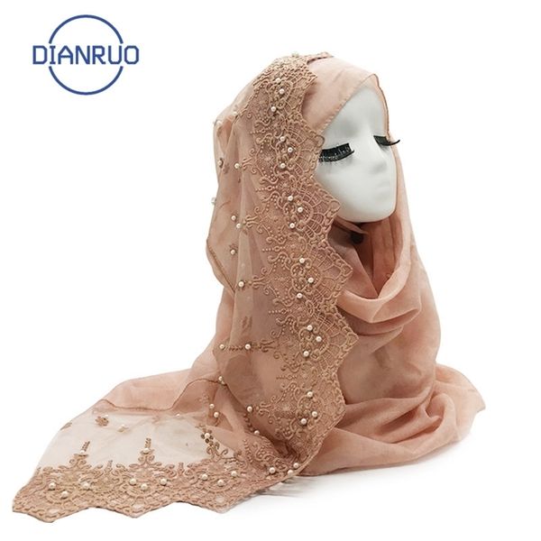 dianruo fashion women muslim chiffon scarf with pearls lace femme glitter headscarf islamic hijab shawls wraps n158 y201007, Blue;gray
dianruo fashion women muslim chiffon scarf with pearls lace femme glitter headscarf islamic hijab shawls wraps n158 y201007, Blue;gray