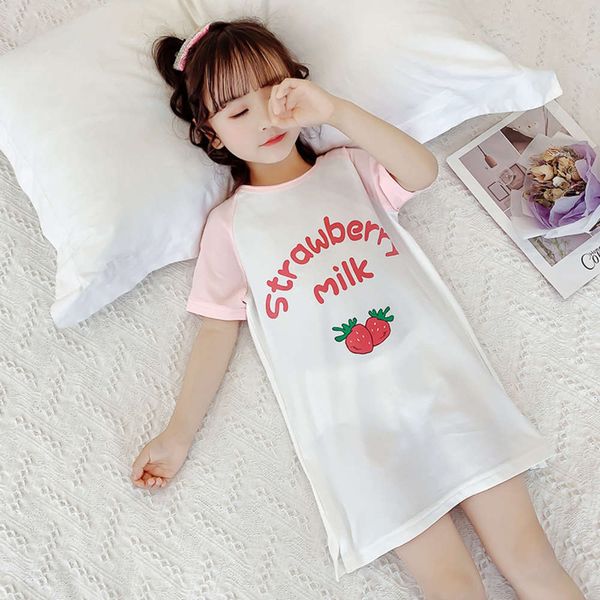 nightdrs girls' home 2020 summer cloth china universi korean children's cotton pajamas, Blue;red
nightdrs girls' home 2020 summer cloth china universi korean children's cotton pajamas, Blue;red