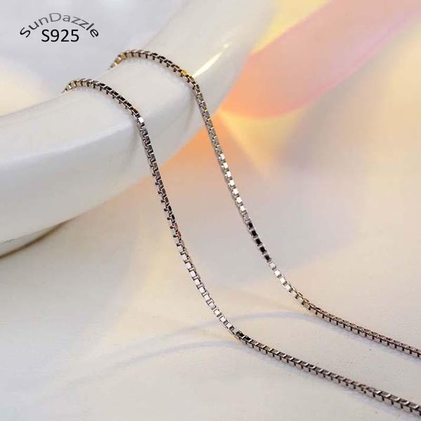 genuine real pure solid 925 sterling silver chain necklace for women box basic chains jewelry female clavicle necklace
genuine real pure solid 925 sterling silver chain necklace for women box basic chains jewelry female clavicle necklace