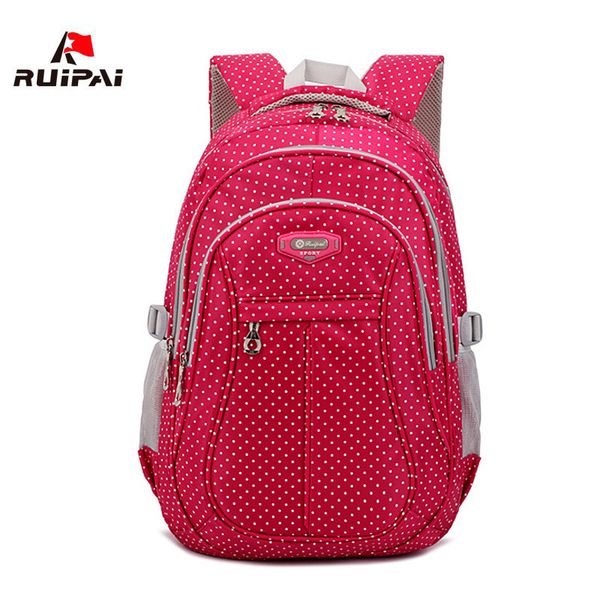 ruipai nylon women school bags orthopedic backpack for girls dot printing schoolbags for teenagers boy student children backpack t200114
ruipai nylon women school bags orthopedic backpack for girls dot printing schoolbags for teenagers boy student children backpack t200114