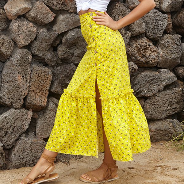 surmiitro slit long skirt women 2020 spring summer fashion yellow red black daisies print high waist sun maxi skirt female q1209
surmiitro slit long skirt women 2020 spring summer fashion yellow red black daisies print high waist sun maxi skirt female q1209