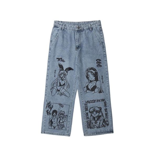 uncledonjm cartoon printed jeans men's fashion brand street casual fashion graffiti loose blue jeans
uncledonjm cartoon printed jeans men's fashion brand street casual fashion graffiti loose blue jeans