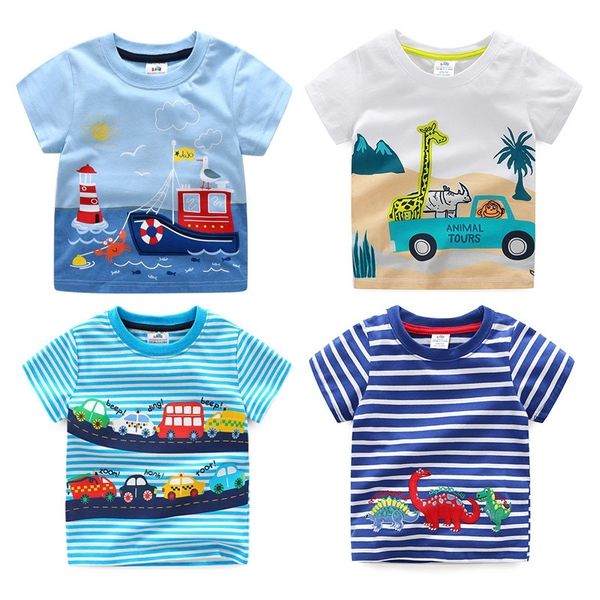 summer 2-10t children's birthday clothing dinosaur car striped print short sleeve basic cartoon t shirt for kids boy y200409, Blue
summer 2-10t children's birthday clothing dinosaur car striped print short sleeve basic cartoon t shirt for kids boy y200409, Blue