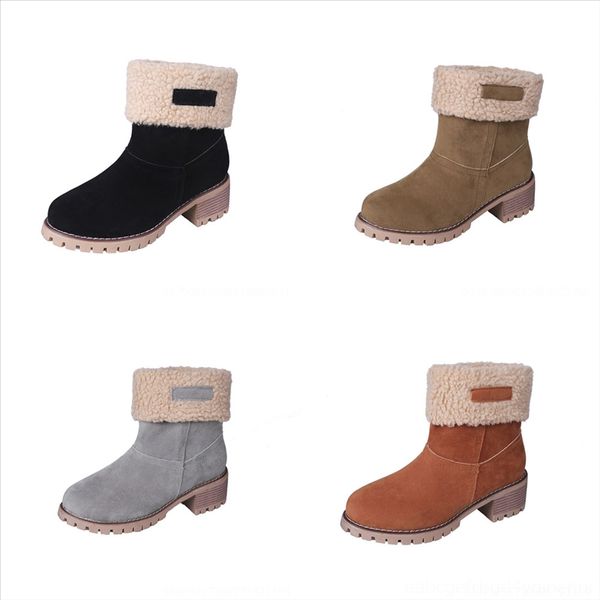 z9j designer-women high lined round boots winter block heel buckles anti-slip pull-on toe rain insulated wellington warm, Black
z9j designer-women high lined round boots winter block heel buckles anti-slip pull-on toe rain insulated wellington warm, Black