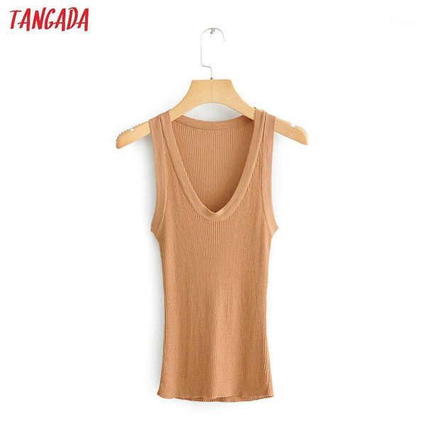tangada women solid knit strethy female sleeveless tanks short 2020 summer camis qj401, White
tangada women solid knit strethy female sleeveless tanks short 2020 summer camis qj401, White