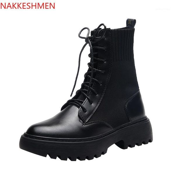 boots 2021 style chimney women's tie 32-43 motorcycle european and american fashion platform women1, Black
boots 2021 style chimney women's tie 32-43 motorcycle european and american fashion platform women1, Black