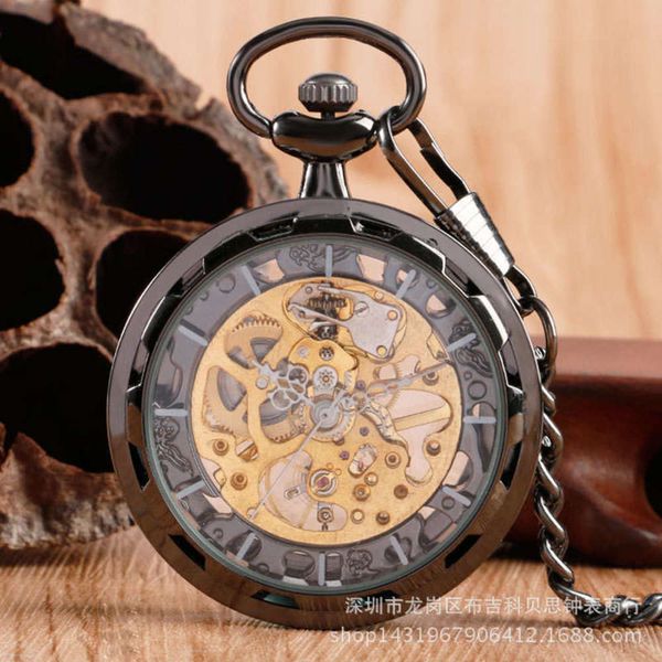 steampunk black case gold mechanical antique lettered hand mechanical pocket watch male and female chain watch yk3r, Slivery;brown
steampunk black case gold mechanical antique lettered hand mechanical pocket watch male and female chain watch yk3r, Slivery;brown