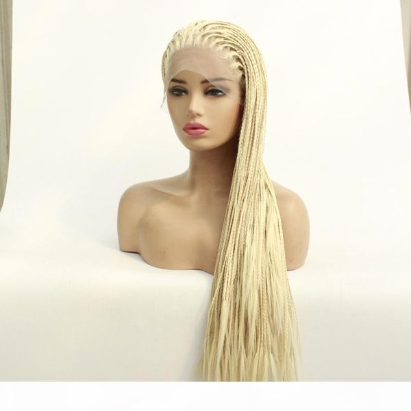 blonde micro braiding hair synthetic wigs heat resistant glueless lacefront platinum blonde box braids wig for white women with baby hairs, Black
blonde micro braiding hair synthetic wigs heat resistant glueless lacefront platinum blonde box braids wig for white women with baby hairs, Black