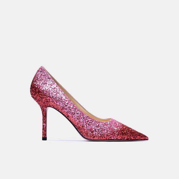 fashionable fret women's pink bombs glitter strass point toe high heels wedding shoes 8.5cm 88m0, Black
fashionable fret women's pink bombs glitter strass point toe high heels wedding shoes 8.5cm 88m0, Black