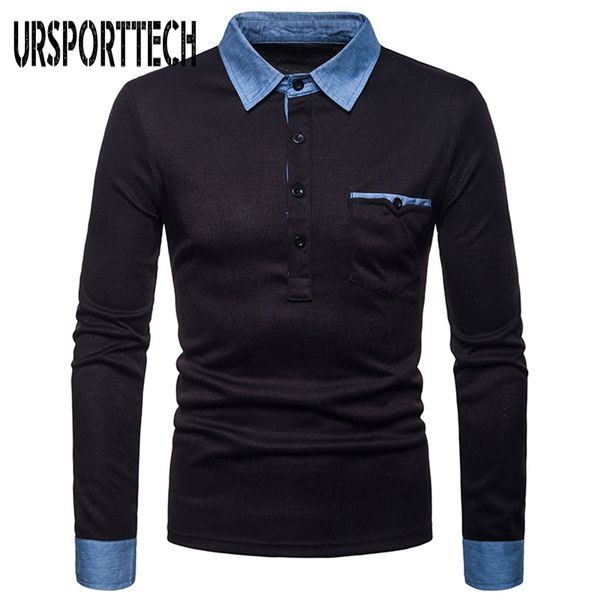 spring autumn 2020 new fashion mens polo shirt casual long sleeve jean collar design polo shirts male big size ing, White;black
spring autumn 2020 new fashion mens polo shirt casual long sleeve jean collar design polo shirts male big size ing, White;black
