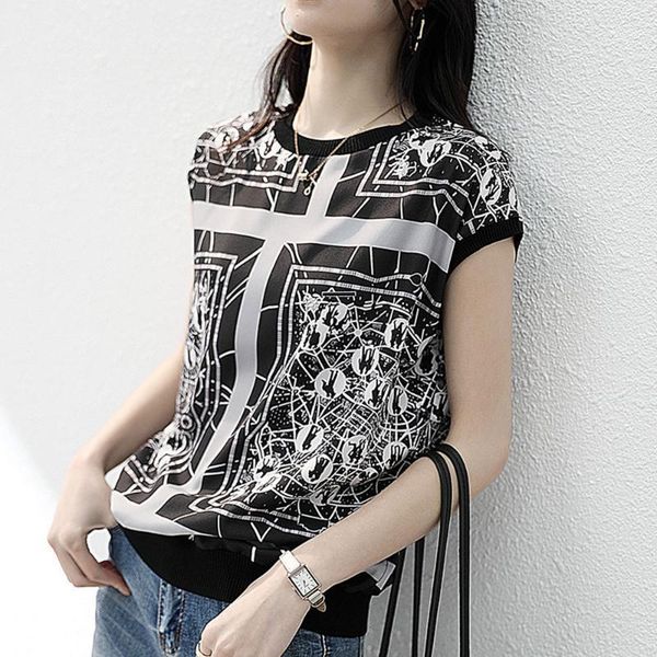 printed women 2020 summer new european goods t-shirt thin short-sleeved o neck printed summer japan new wear1, White
printed women 2020 summer new european goods t-shirt thin short-sleeved o neck printed summer japan new wear1, White