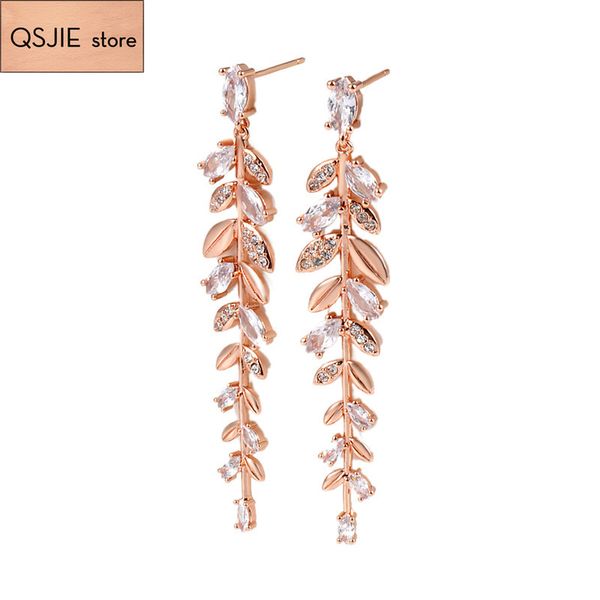 qsjie swa new hollow leaf female long earrings charming fashion jewelry, Golden;silver
qsjie swa new hollow leaf female long earrings charming fashion jewelry, Golden;silver