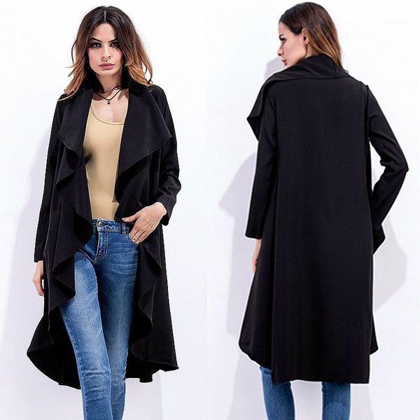women's trench coats jacket coat shoot large lapel versatile irregular cardigan long-sleeve beltless mid-length solid wild slim-type1, Tan;black
women's trench coats jacket coat shoot large lapel versatile irregular cardigan long-sleeve beltless mid-length solid wild slim-type1, Tan;black
