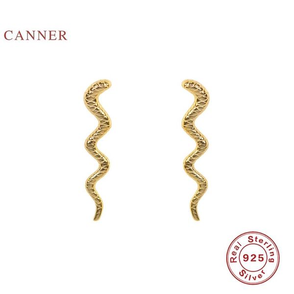 canner earrings for women 925 sterling silver pendientes snake shaped ear line piercing stud earrings fine jewelry joyero, Golden;silver
canner earrings for women 925 sterling silver pendientes snake shaped ear line piercing stud earrings fine jewelry joyero, Golden;silver