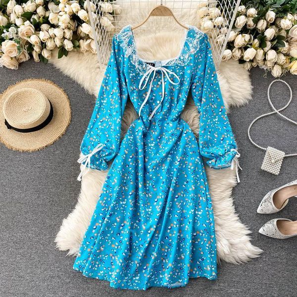 sweet lace patchwork floral dress for women autumn blue flower printed party vestidos casual high waist robe 2020 new fashion1, Black;gray
sweet lace patchwork floral dress for women autumn blue flower printed party vestidos casual high waist robe 2020 new fashion1, Black;gray