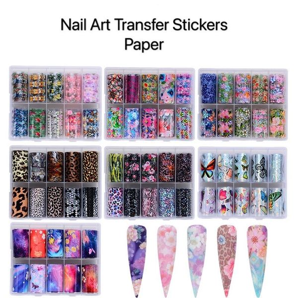 stickers & decals 10pcs/box nail foils sticker serpentine leopard flower art transfer paper slide wraps decal decoration, Black
stickers & decals 10pcs/box nail foils sticker serpentine leopard flower art transfer paper slide wraps decal decoration, Black