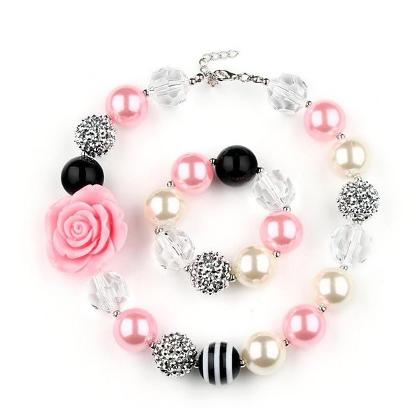 vcmart dal16745 children girl's color beads necklace and bracelet kit resin pendant pink cute jewelry set party gift idtc7, Silver
vcmart dal16745 children girl's color beads necklace and bracelet kit resin pendant pink cute jewelry set party gift idtc7, Silver