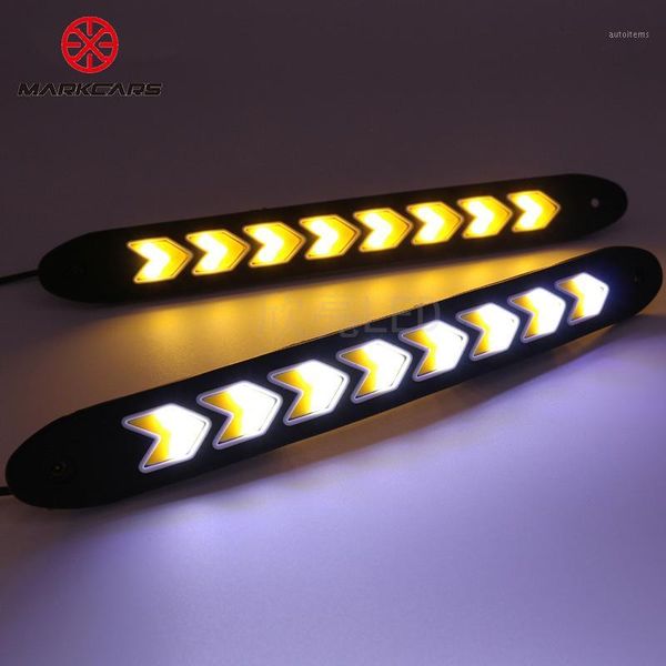 car styling daytime running light drl fog light 2pcs dual color super bright arrow shape cob flexible waterproof chips 26*2.5cm1
car styling daytime running light drl fog light 2pcs dual color super bright arrow shape cob flexible waterproof chips 26*2.5cm1