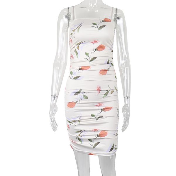 casual dresses woman floral one-shuouldered sleeveless printed pleated halter waist slim dress for summer, Black;gray
casual dresses woman floral one-shuouldered sleeveless printed pleated halter waist slim dress for summer, Black;gray