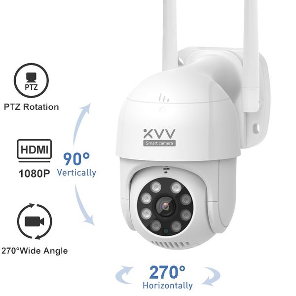 new smart outdoor ip camera p1 1080p ptz rotate wifi webcam humanoid detect waterproof security camers work with app 
new smart outdoor ip camera p1 1080p ptz rotate wifi webcam humanoid detect waterproof security camers work with app