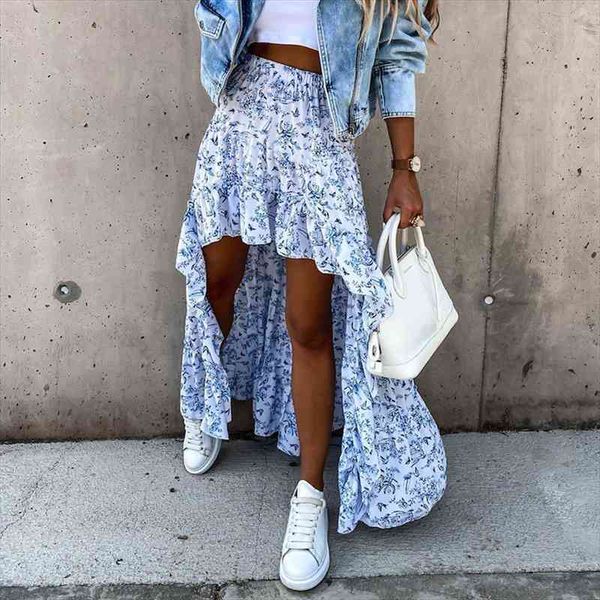 casual front short and back long skirts fashion high waist boho irregular skirt summer elegant print plus size womens clothing, Black
casual front short and back long skirts fashion high waist boho irregular skirt summer elegant print plus size womens clothing, Black