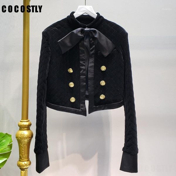 short jacket women french elegant hepburn style retro bow tie rhombos suit jacket women's black velvet cardigan chaqueta mujer1, Black;brown
short jacket women french elegant hepburn style retro bow tie rhombos suit jacket women's black velvet cardigan chaqueta mujer1, Black;brown