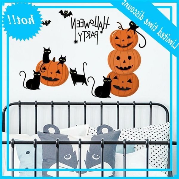 1pcs halloween decoration pumpkins with cat muurstickers art mural behang scary seasonal home decor
1pcs halloween decoration pumpkins with cat muurstickers art mural behang scary seasonal home decor