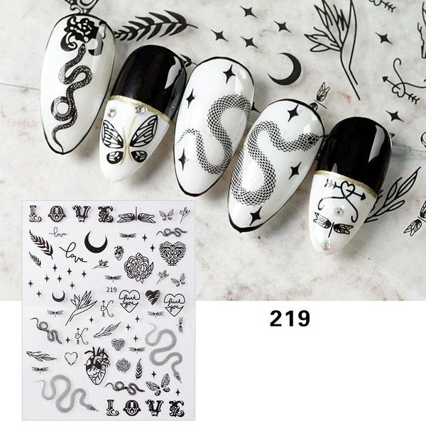 stickers & decals 1 sheet black white star nail art sticker snake animals 3d deisgn for manicure design foil nails accessories 219-227
stickers & decals 1 sheet black white star nail art sticker snake animals 3d deisgn for manicure design foil nails accessories 219-227