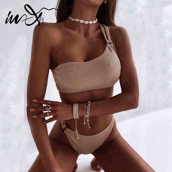 in-x ribbed bikini set one shoulder swimwear women bandeau swimsuit women's swimming suit bathing suit beach wear new, White;black
in-x ribbed bikini set one shoulder swimwear women bandeau swimsuit women's swimming suit bathing suit beach wear new, White;black
