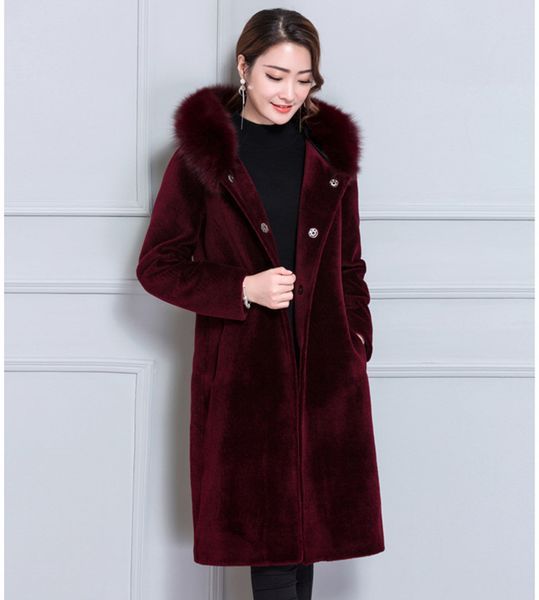 2021 new winter coats red wool women's leather collar of fake female jacket padded jackets plus size 6xl shelter 7utn, Black
2021 new winter coats red wool women's leather collar of fake female jacket padded jackets plus size 6xl shelter 7utn, Black