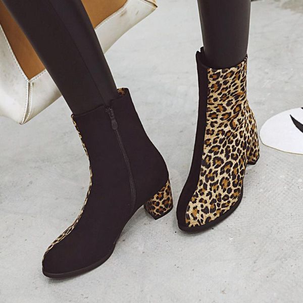 boots leopard print women's ankle winter wild suede short boot office lady stylish high heel shoes party prom classic botas, Black
boots leopard print women's ankle winter wild suede short boot office lady stylish high heel shoes party prom classic botas, Black