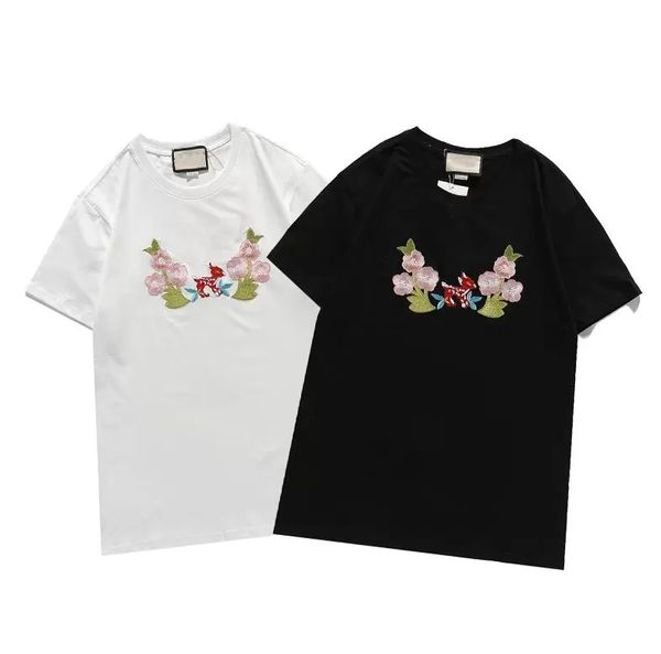 2022 new designers t shirts mens pure cotton brands embroidery with short sleeves trend of the classic short-sleeved slim breathable, White;black
2022 new designers t shirts mens pure cotton brands embroidery with short sleeves trend of the classic short-sleeved slim breathable, White;black