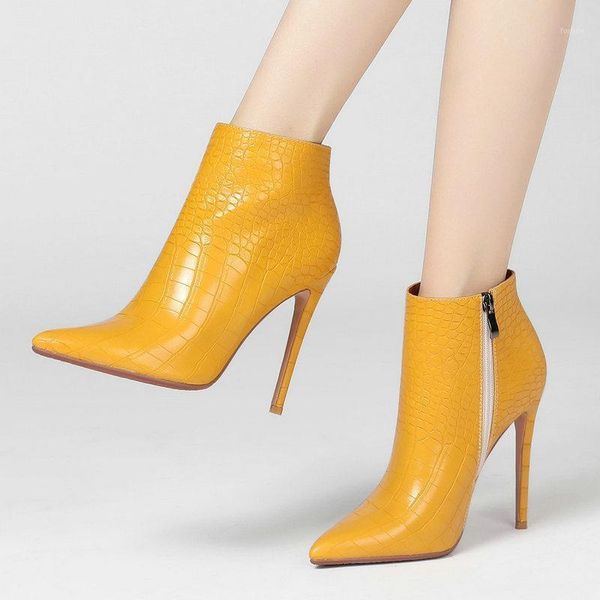 faux leather print boots women fashion pointed toe thin heel ankle boots woman party dress high heel shoes yellow brown1, Black
faux leather print boots women fashion pointed toe thin heel ankle boots woman party dress high heel shoes yellow brown1, Black