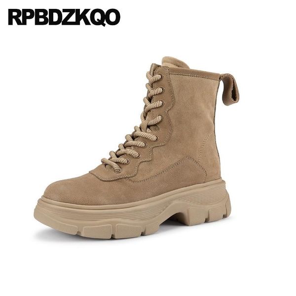 harajuku winter fur creepers combat front lace up casual ankle boots autumn flatform women shoes suede short muffin, Black
harajuku winter fur creepers combat front lace up casual ankle boots autumn flatform women shoes suede short muffin, Black