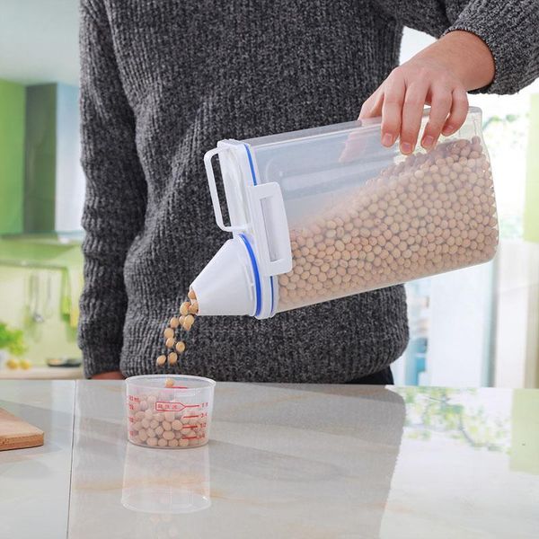 storage bottles & jars kitchen transparent scale box thick plastic cover insect-proof rice moisture-proof grain boxes
storage bottles & jars kitchen transparent scale box thick plastic cover insect-proof rice moisture-proof grain boxes