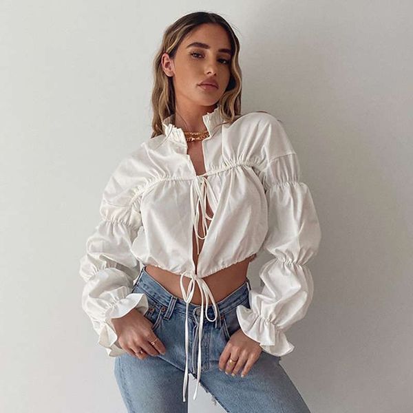 ins style hollow out bandage temperament bubble long sleeve pleated shirt 13564, Black;gray
ins style hollow out bandage temperament bubble long sleeve pleated shirt 13564, Black;gray