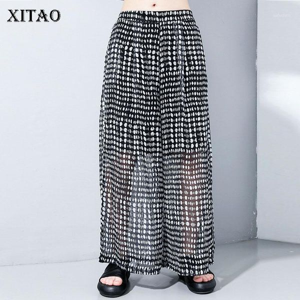 xitao pleated dot chiffon pants women 2020 summer casual fashion style temperament all match elastic waist women clothes zp17581, Black;white
xitao pleated dot chiffon pants women 2020 summer casual fashion style temperament all match elastic waist women clothes zp17581, Black;white