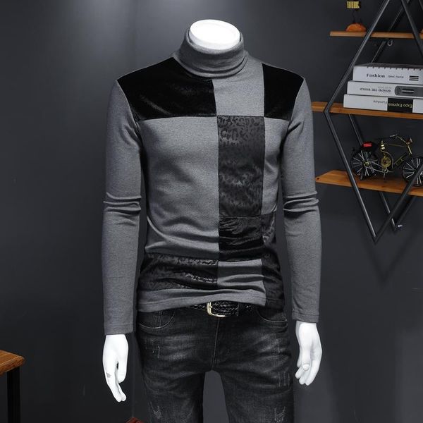 korean splicing leopard print velvet sweatshirt men velvet thickened turtleneck sweatshirt black gray men clothing, White;black
korean splicing leopard print velvet sweatshirt men velvet thickened turtleneck sweatshirt black gray men clothing, White;black