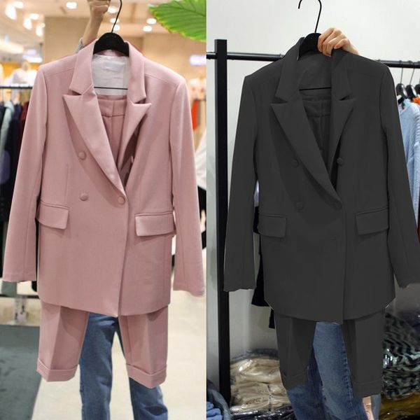 business suit women's fashion professional suit jacket women's casual trousers women pants two-piece1, White 
business suit women's fashion professional suit jacket women's casual trousers women pants two-piece1, White
