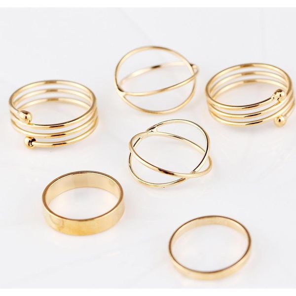 6pcs/set gold ring set combine joint ring band ring toes rings for women fashion jewelry 4kt7y, Golden;silver
6pcs/set gold ring set combine joint ring band ring toes rings for women fashion jewelry 4kt7y, Golden;silver