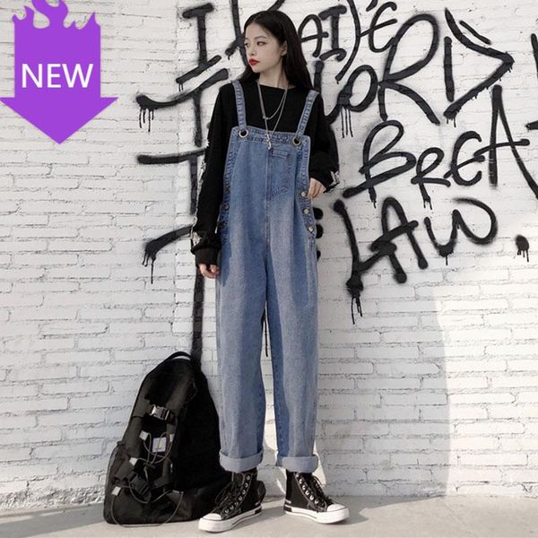 women's jeans overalls bib cowboy pants denim tooling suspender harem 2021 loose jean jumpsuit women plus size wide leg, Blue
women's jeans overalls bib cowboy pants denim tooling suspender harem 2021 loose jean jumpsuit women plus size wide leg, Blue