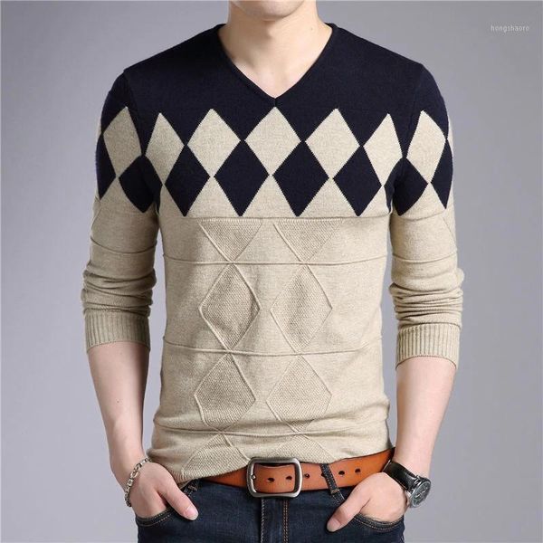2018 brand men cashmere wool sweater men autumn winter slim fit pullovers argyle pattern v-neck pull homme christmas sweater1, White;black 
2018 brand men cashmere wool sweater men autumn winter slim fit pullovers argyle pattern v-neck pull homme christmas sweater1, White;black