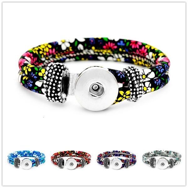 flower pu noosa metal leather bohemian 18mm bracelet bangle for women snap button jewelry, Golden;silver
flower pu noosa metal leather bohemian 18mm bracelet bangle for women snap button jewelry, Golden;silver