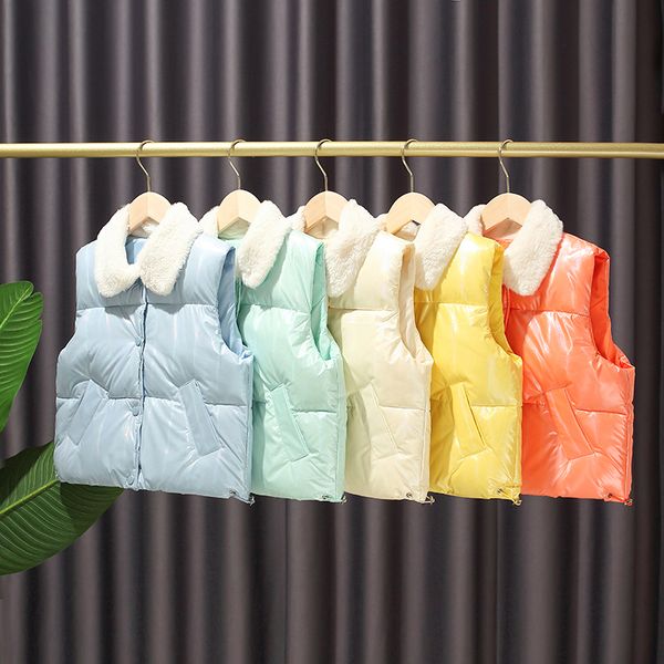 children's autumn and winter down jacket jacket jacket for boys and girls foreign style thickened fur collar vest baby warm vest coat, Blue;gray
children's autumn and winter down jacket jacket jacket for boys and girls foreign style thickened fur collar vest baby warm vest coat, Blue;gray
