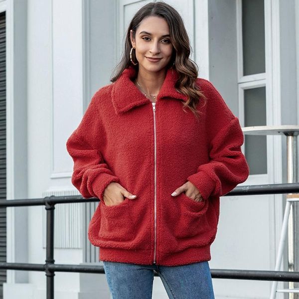 2021 new autumn winter fashion women wool coat solid color long sleeve mandarin collar loose causal zipper coat, Black;brown
2021 new autumn winter fashion women wool coat solid color long sleeve mandarin collar loose causal zipper coat, Black;brown