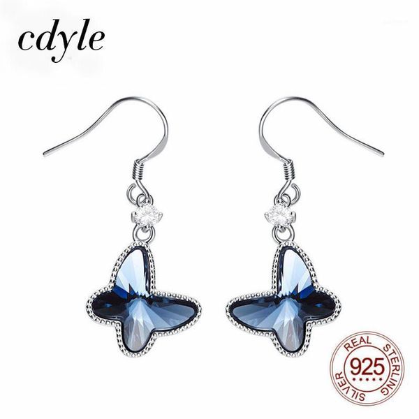 cdyle authentic 925 sterling silver fashion dangle drop earrings with butterfly crystal women wedding earrings romantic style1
cdyle authentic 925 sterling silver fashion dangle drop earrings with butterfly crystal women wedding earrings romantic style1