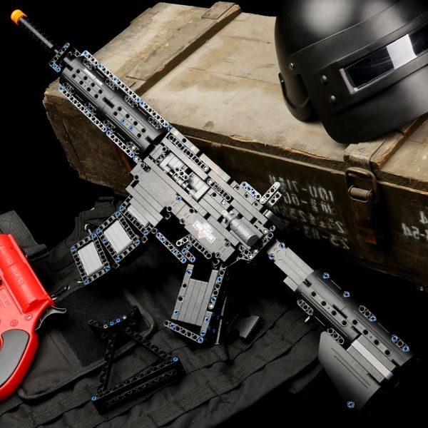 2144diy outdoor sport toy assembling blocks can shoot gun model military wind early education birthday gift for boy children
2144diy outdoor sport toy assembling blocks can shoot gun model military wind early education birthday gift for boy children